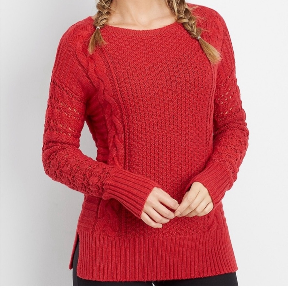 Maurice’s Red Cable Sweater